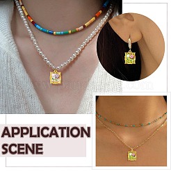 8 шт. подвески из сплава золотистого цвета из смолы 4 цветов&nbsp;FIND-CJ0004-91