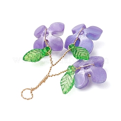 Пластик с подвесками из акрила и медной проволоки&nbsp;PALLOY-JF03601-01