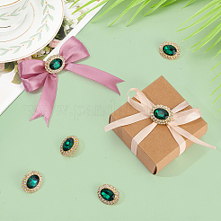 6 шт. стеклянных пуговиц на ножке&nbsp;BUTT-MA0001-17