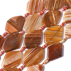 Натуральный полосатый агат / полосатые агатовые бусы G-G196-A01-02