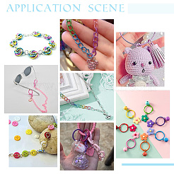 200 шт. 10-х цветные открытые соединительные кольца из цинкового сплава FIND-PH0006-86