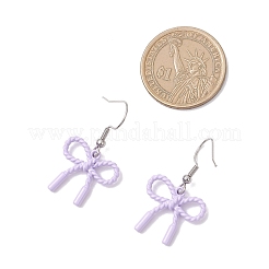 5 пара серег-бантов из нержавеющей стали 304 и сплава с напылением&nbsp;EJEW-JE06639