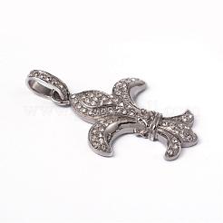 Подвески из хирургической нержавеющей стали 316 со стразами STAS-L184-038