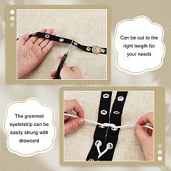 5 ярд хлопчатобумажных лент с люверсами OCOR-GA0001-77B