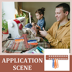 Прямоугольный деревянный держатель нити&nbsp;DIY-WH0671-118