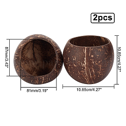 Кокосовый подсвечник COCB-WH0001-01