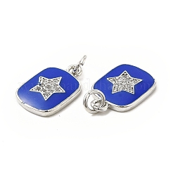 Латунные микро проложить кубического циркония подвески&nbsp;KK-E068-VB443-1