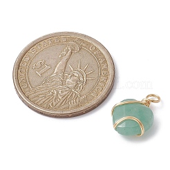 Подвески из медной проволоки из натуральных и синтетических драгоценных камней&nbsp;PALLOY-JF02315