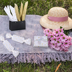 100шт 2-х видовая прямоугольная бумажная упаковка для букета&nbsp;DIY-GF0011-32