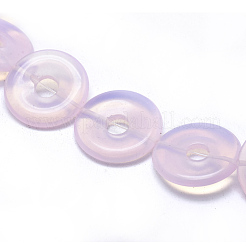 オパールビーズ連売り  ドーナツ  29.5x4.5mm  穴：1.2mm  約13個/連  14.76インチ（37.5cm）&nbsp;G-L557-40A