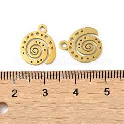 Placcatura ionica (ip) ciondoli in acciaio inossidabile 304&nbsp;STAS-J042-18G