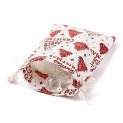 Sac en tissu en coton à thème de noël&nbsp;LS-ABAG-H104-B06