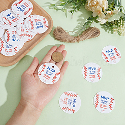 100 лист бумаги с бейсбольной тематикой для подвесных подарочных бирок&nbsp;DIY-ME0002-25