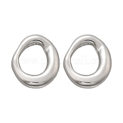 Массивные овальные серьги-гвоздики из нержавеющей стали 304 для женщин&nbsp;EJEW-K306-28P