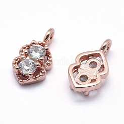 Латунь подвески&nbsp;ZIRC-J040-39RG-NR