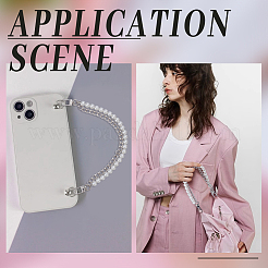 Резиновые ремни для мобильных телефонов из искусственного жемчуга AJEW-WH0270-628P