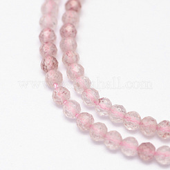 Fragola naturale fili di perline di quarzo&nbsp;G-G936-2mm-02