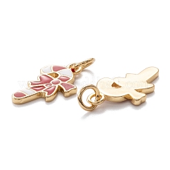 Настоящие позолоченные кулоны из латуни с эмалью 18k&nbsp;KK-A154-08G