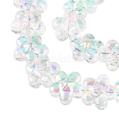 Стеклянные бусины с гальваническим покрытием &nbsp;X-EGLA-T028-02C