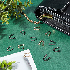 12 комплект 3-цветный сплав сумка боковая U-образная петля крючок DIY-WR0001-87