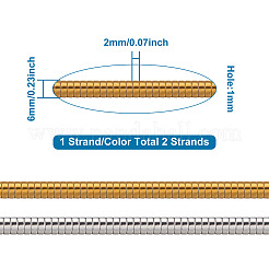 2 нить 2 цвета гальванический немагнитный синтетический гематит бусины распорки нити G-TA0001-28