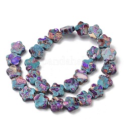 Окрашенные синтетические нити из имперской яшмы G-D337-14mm-B02