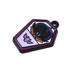 Подвески из эмалевого сплава с распылением на тему Хэллоуина&nbsp;PALLOY-D029-01C-RS