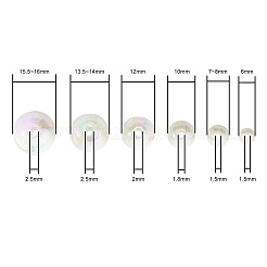 Прозрачные акриловые бусины&nbsp;MACR-CJ0001-04