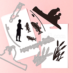 Углеродистая сталь разрезает трафареты DIY-WH0309-277