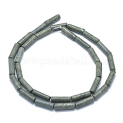 Натуральный серпантин / зеленые кружевные нити из бисера G-F631-D06