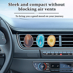 5 шт. зажимы для воздуховодов автомобиля из натурального агата&nbsp;HJEW-DC00112