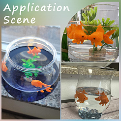 30 pz. 2 decorazioni in resina a forma di pesce dorato&nbsp;AJEW-SP0004-10