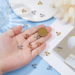 16 шт. 2-х цветные подвески из нержавеющей стали 304&nbsp;STAS-FH0002-48