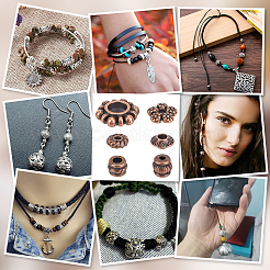 300 шт. 6 стиля бусины из сплава в тибетском стиле&nbsp;FIND-PH0020-41R