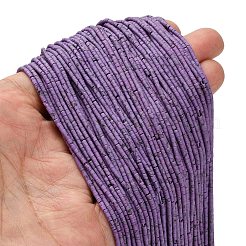 Окрашенные синтетические бирюзовые бусы нити G-P594-01A-03