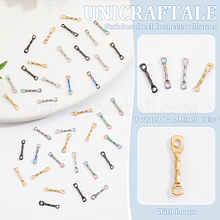 40 шт. 4-цветное ионное покрытие (IP) 304 нержавеющая сталь соединительные подвески STAS-UN0060-46