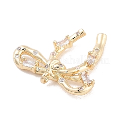 Подвески из латуни с прозрачным фианитом&nbsp;LS-KK-Z061-11G