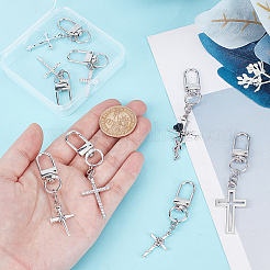 Кулон из готического креста из сплава&nbsp;HJEW-GO00066