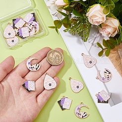 18 шт. 3 стиля подвески из сплава Eanaml в стиле Таро&nbsp;FIND-DC0006-60