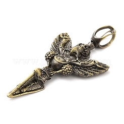 Латунные большие подвески в тибетском стиле с покрытием из латуни KK-Q805-28AB