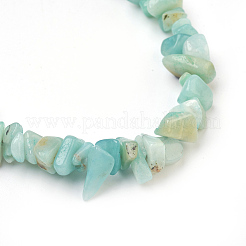 Bracelets de cheville en perles d'amazonite à fleurs naturelles&nbsp;AJEW-AN00229-08