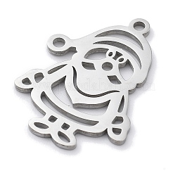 Подвески из нержавеющей стали 304 с защитой от потускнения на рождественскую тематику STAS-R003-04P-02