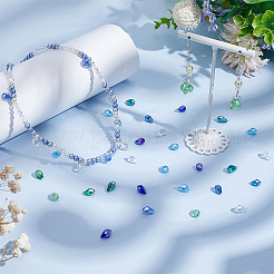 160шт 8 цвета гальванические стеклянные бусины GLAA-PH0003-31A