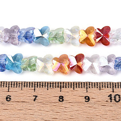 Прозрачные стеклянные бусины нити&nbsp;GLAA-T025-03B-02