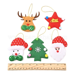 10 шт. 5 стиля тканевых подвесных украшений FIND-FS0003-28