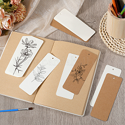 120 шт. 2-х цветные бумажные пустые закладки AJEW-SP0001-25