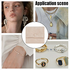 Мешочки для хранения украшений из бархатной ткани&nbsp;ABAG-WH0048-24A