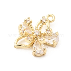 Pendentifs en laiton zircon cubique transparent&nbsp;LS-KK-B179-10G-01