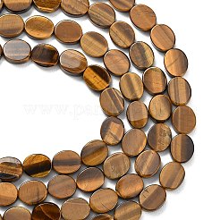 Природных тигровый глаз бисер нитей&nbsp;G-B178-O01-12x10mm