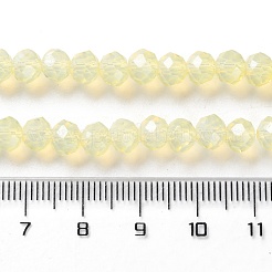 Peinture de cuisson perles de verre transparentes brins&nbsp;DGLA-A034-J6MM-D06
